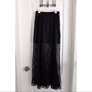 High Waisted Lace Skirt